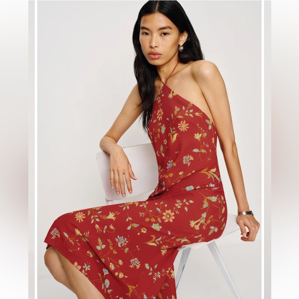 NWT Reformation Floria Midi Dress